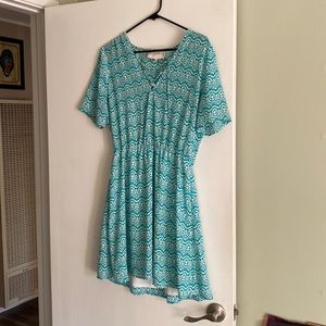 Aquamarine pattern dress